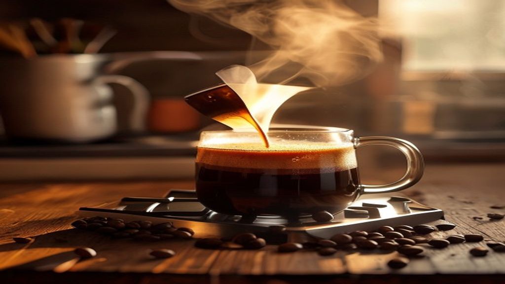 Moka Pot ile kahve demleme - ocak üstünde İtalyan kahve demleme yöntemi