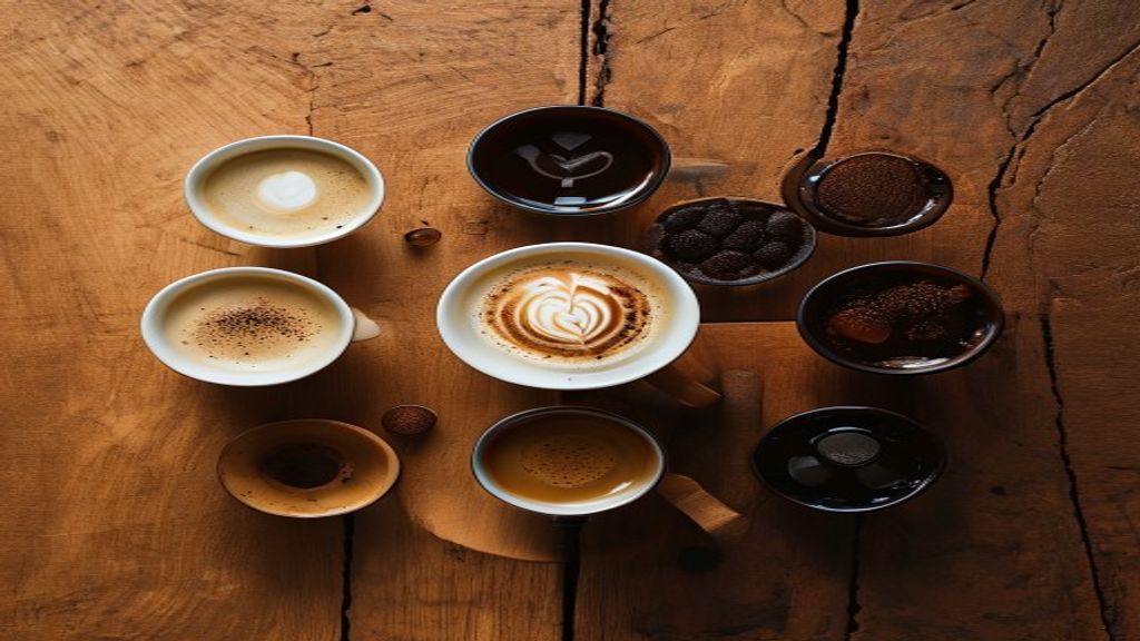 Üç farklı kahve kavurma derecesi yan yana: light, medium ve dark roast çekirdekleri sıcak ışıkla aydınlatılmış ahşap masada
